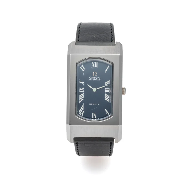 OMEGA OMEGA, REF. 155.006, AUTOMATIC DE VILLE, BLUE DIAL, STEEL, NEW OLD STOCK kol saati