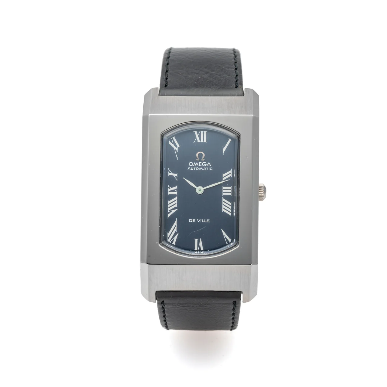 OMEGA OMEGA, REF. 155.006, AUTOMATIC DE VILLE, BLUE DIAL, STEEL, NEW OLD STOCK 27 mm kol saati