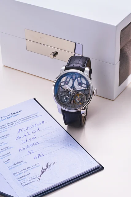 Arnold & Son Ref. 1TBAS.B01A.C113A, “True Beat” seconds; “Royal Collection”, “TB88”; numbe