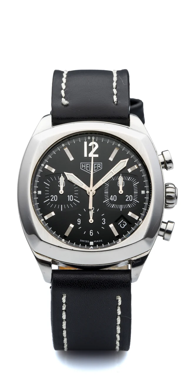 Tag Heuer TAG HEUER, REF. CR2110, MONZA A fine, self-winding, stainless steel chronograph wristwatch. kol saati