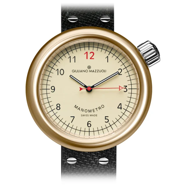 Giuliano Mazzuoli Manometro Ivory Bronze MNBZ01 kol saati