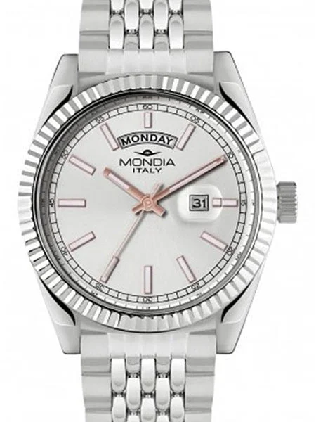 Mondia Madison Quartz Dress Watch with Silver Dial #MI756SS-07SL-BM kol saati
