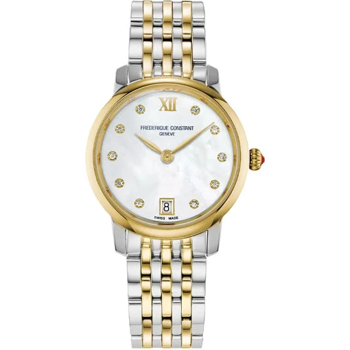Frederique Constant Slimline Midsize Date 30mm FC-220MPWD1S23B 30 mm kol saati