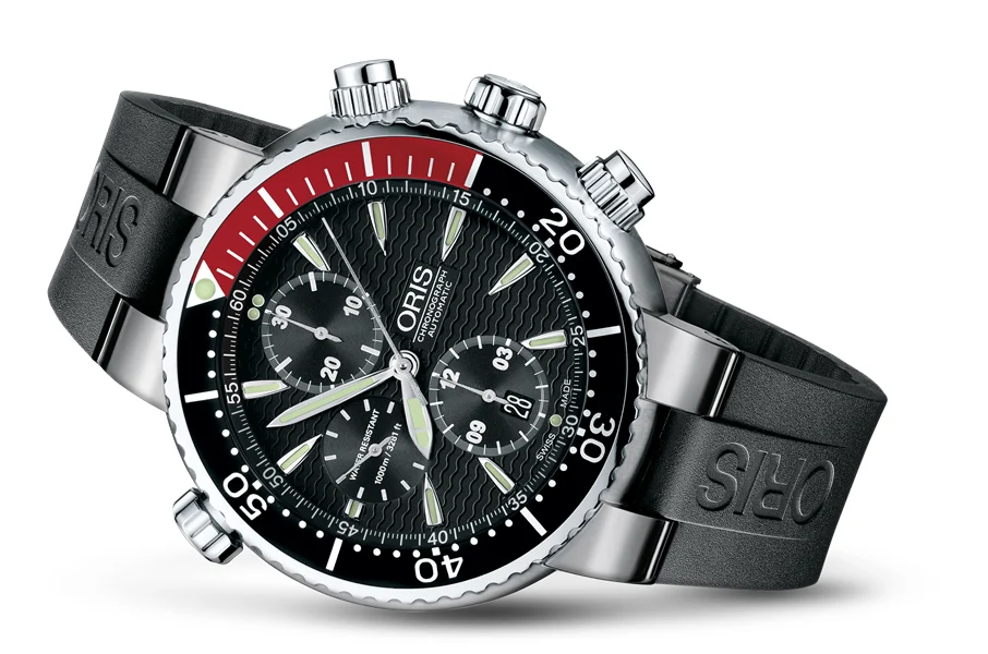 Oris Divers Titan Chronograph 01 674 7599 7154-07 4 24 34TEB 47 mm kol saati