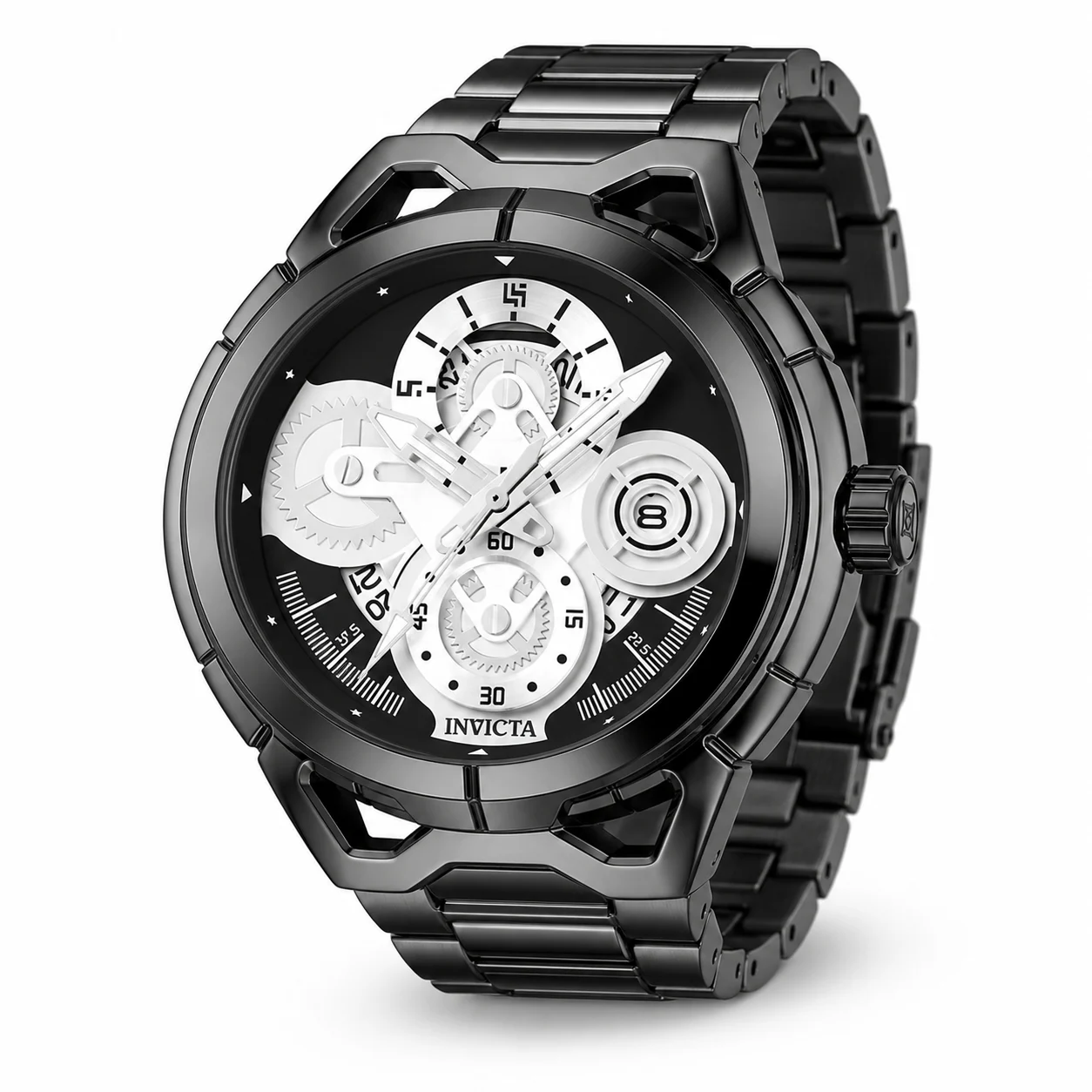 Invicta Rally Syncor Watch - 44mm, Black (79006) 44 mm kol saati