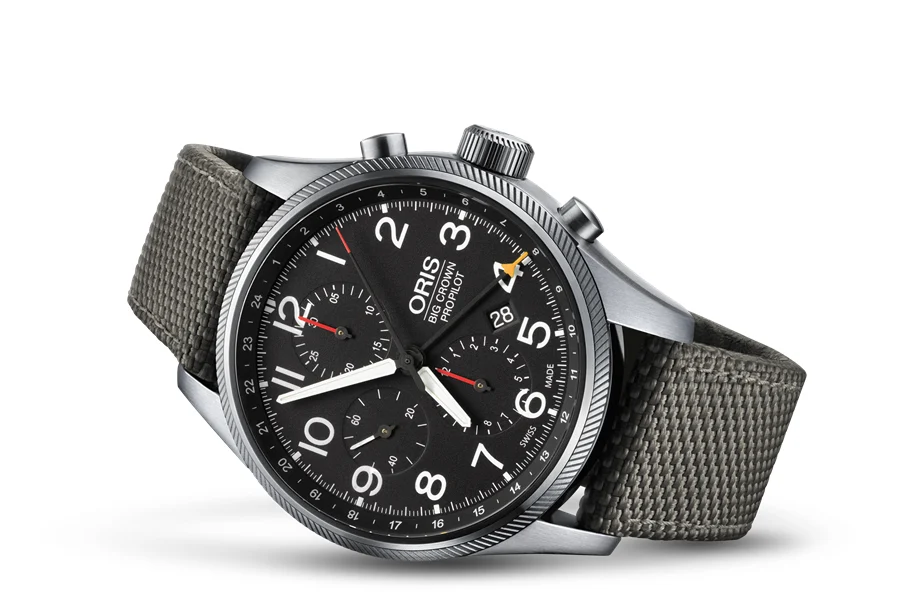 Oris Big Crown ProPilot Chronograph GMT 01 677 7699 4164-07 5 22 17FC 44 mm kol saati