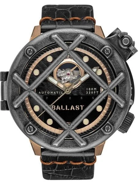 Ballast Trafalgar Automatic Watch with Bronze Case and Removable Shroud #BL-3136-02 47 mm kol saati
