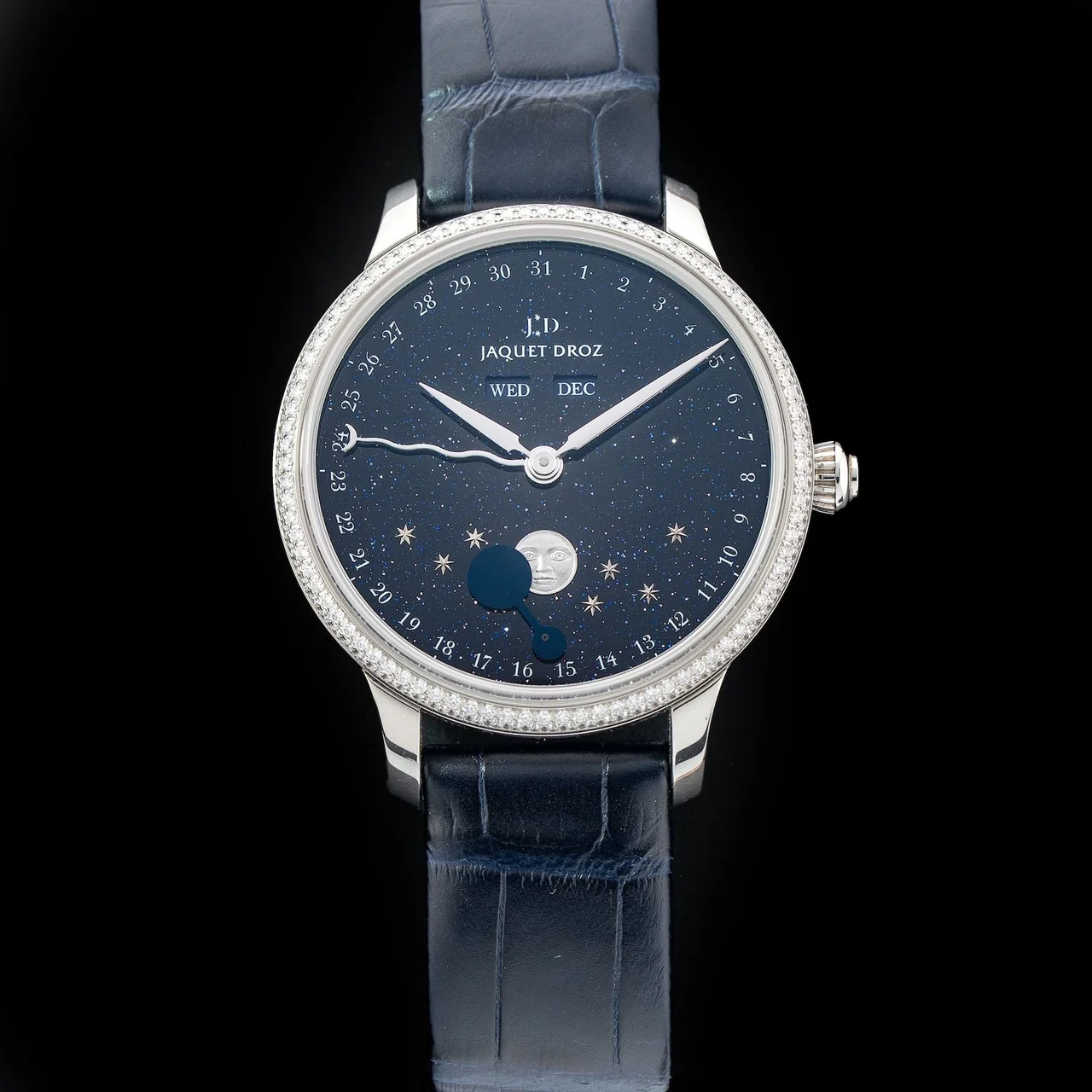 Jaquet Droz Eclipse Aventurine Dial J012610271 POC210009N34378 39 mm kol saati