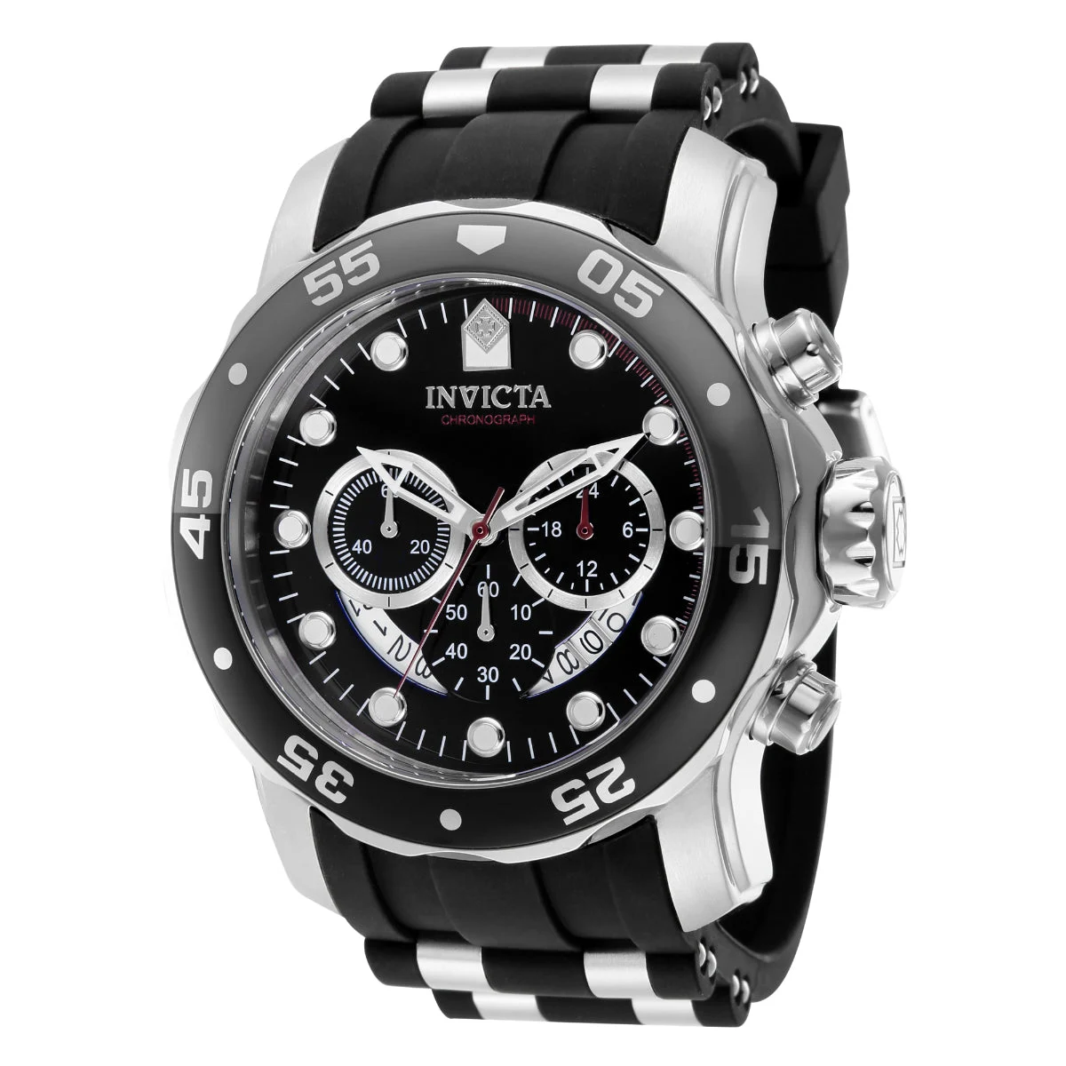 Invicta Open Box Pro Diver SCUBA Watch - 48mm. Black, Steel (AIC-37230) 48 mm kol saati
