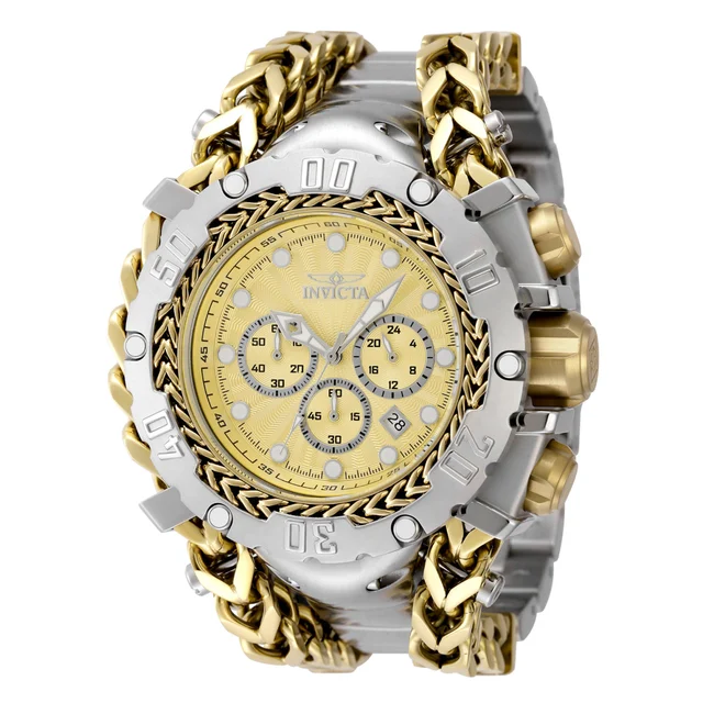 Invicta Gladiator Watch - 58.3mm. Gold. Steel (48190) kol saati