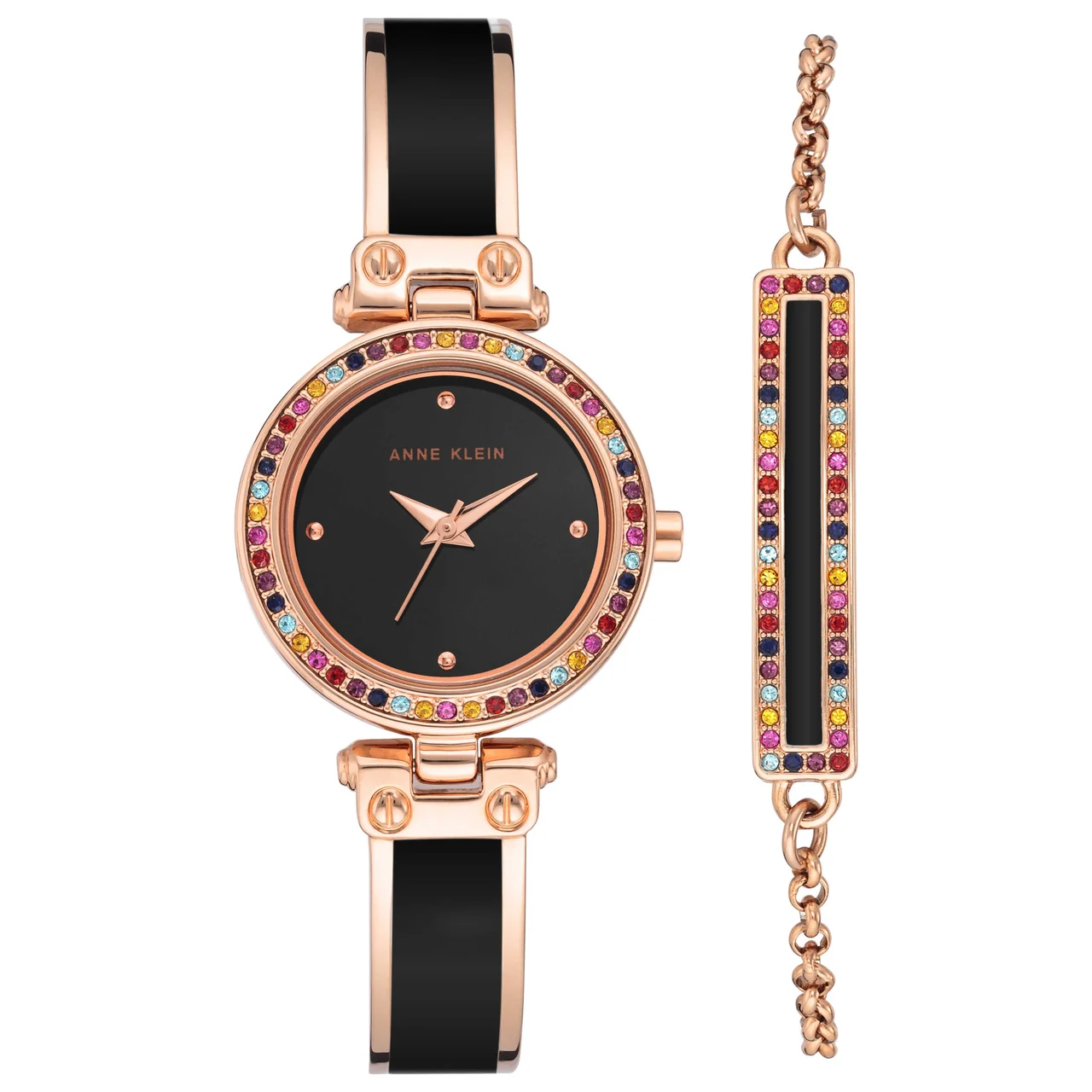 Anne Klein AK-3974BKST kol saati