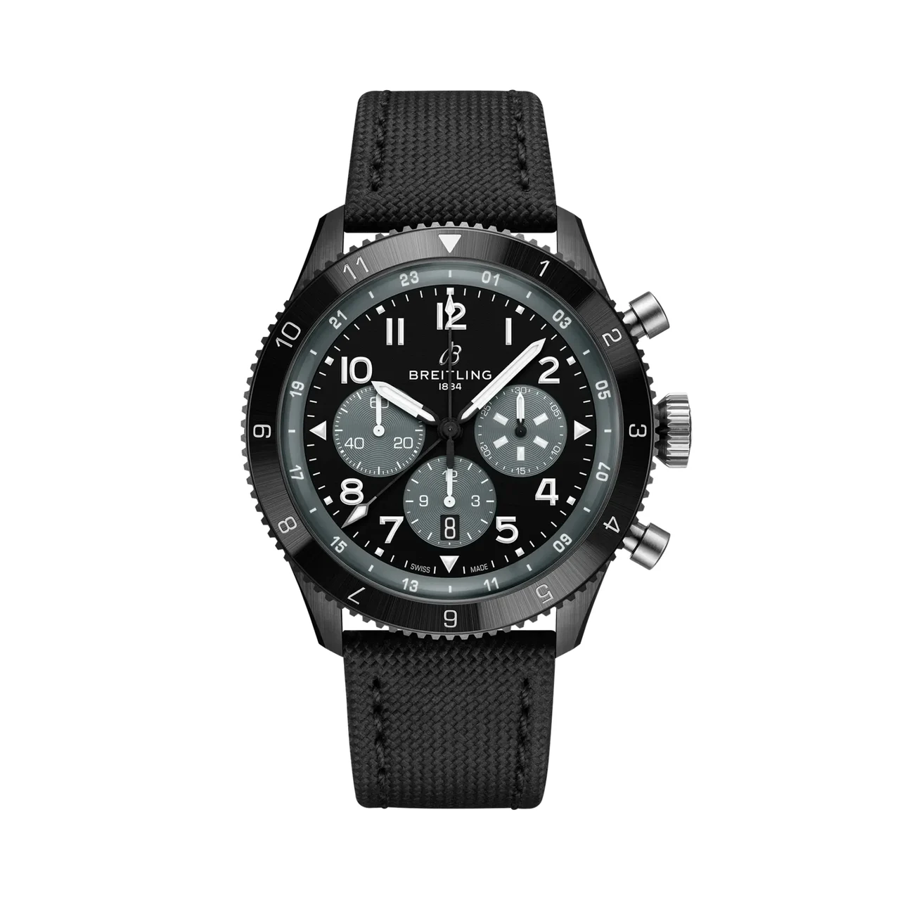 Breitling Super AVI B04 Chronograph GMT 46 Mosquito Night Fighter SB04451A1B1X1 46 mm kol saati