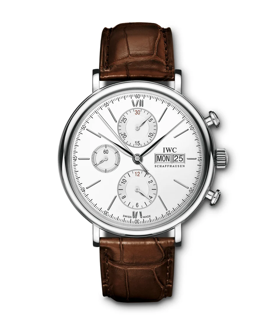 IWC Portofino Chronograph IW391027 Silver Dial 42 mm kol saati