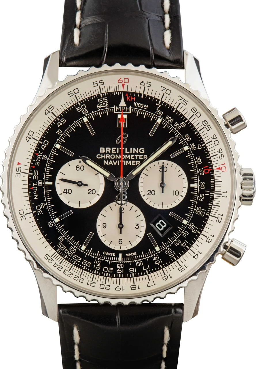 Breitling Navitimer 01 Black Dial AB0127211B1A1 46 mm kol saati
