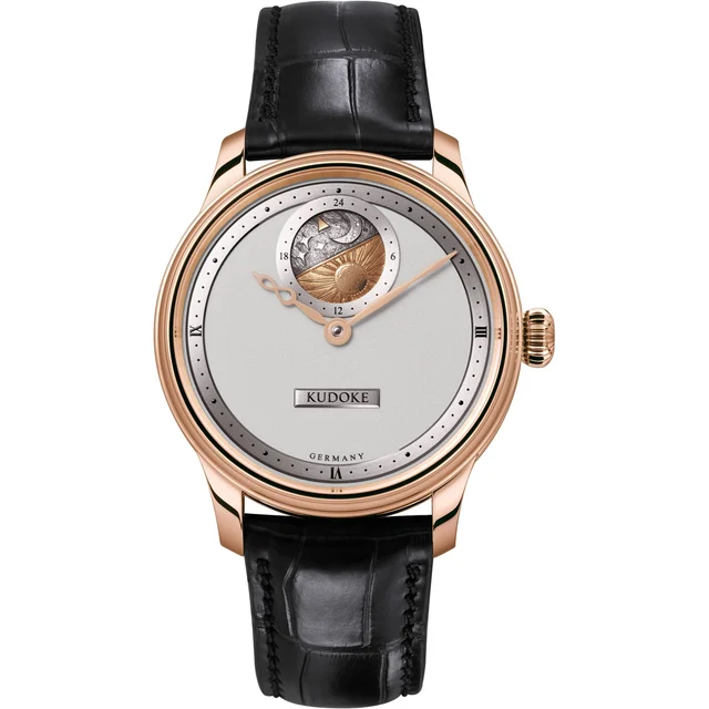 Kudoke Silver Dial Rose Gold kudoke-2-silver-rg-1 kol saati