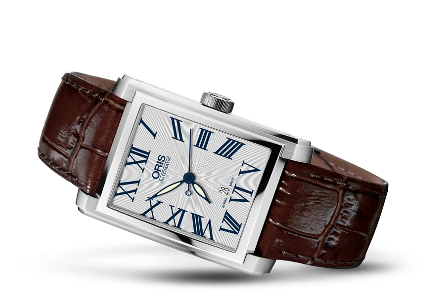 Oris Rectangular Date 01 561 7657 4071-07 5 21 70FC 30 mm kol saati