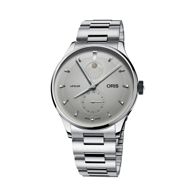 Oris Artelier Complication 39.5mm - Ivory on Bracelet 782 7811 4051-07 8 20 20 kol saati
