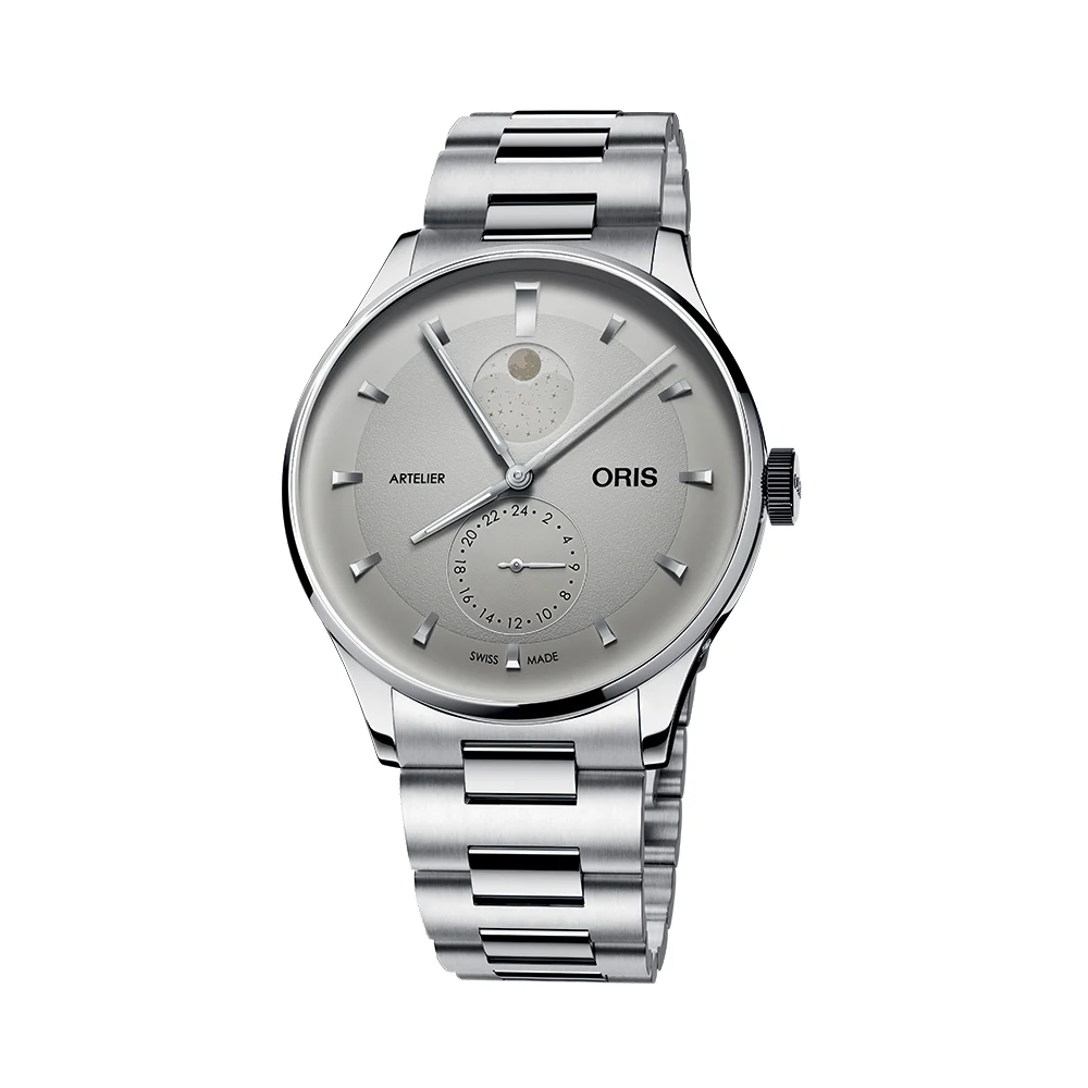Oris Artelier Complication 39.5mm - Ivory on Bracelet 782 7811 4051-07 8 20 20 39.5 mm kol saati
