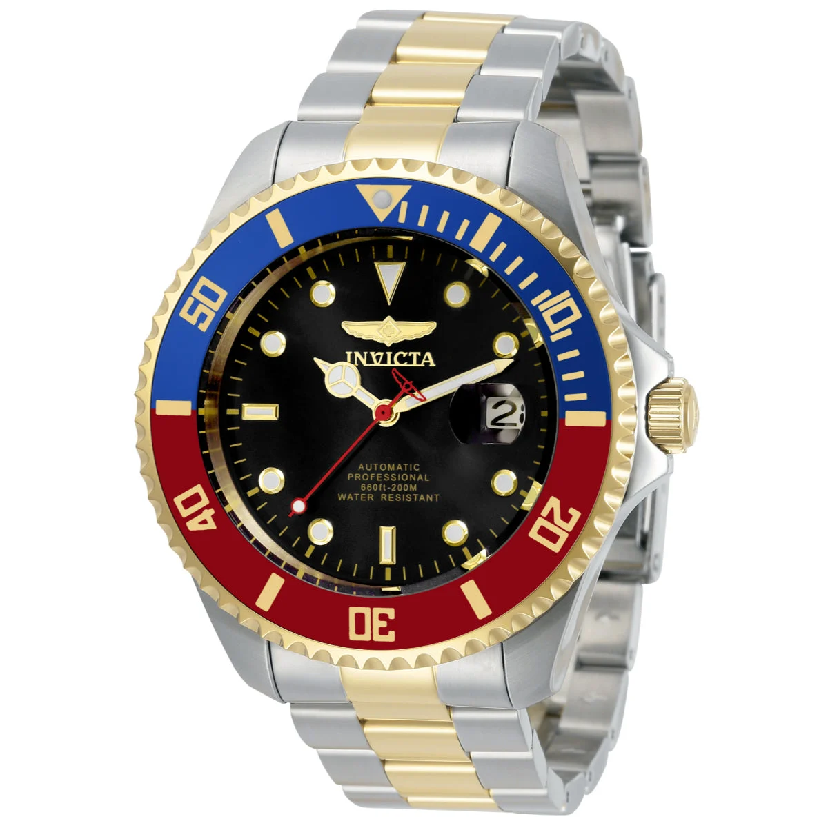 Invicta Grand Diver Solemnis Automatic Watch - 47mm, Steel, Gold (ZG-34043) 47 mm kol saati