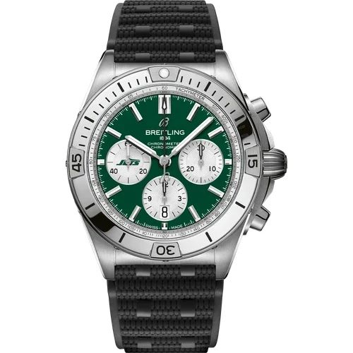 Breitling Chronomat B01 42 NFL New York Jets Edition AB01342B1L5S1 42 mm kol saati