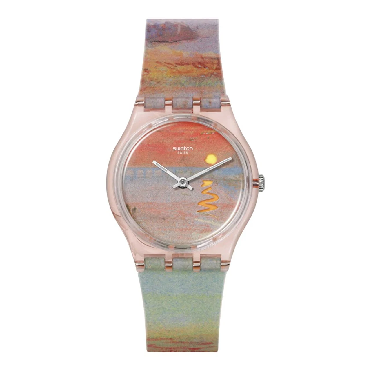 Swatch Turner's Scarlet Sunset SO28Z700 Quartz Saat 34 mm kol saati
