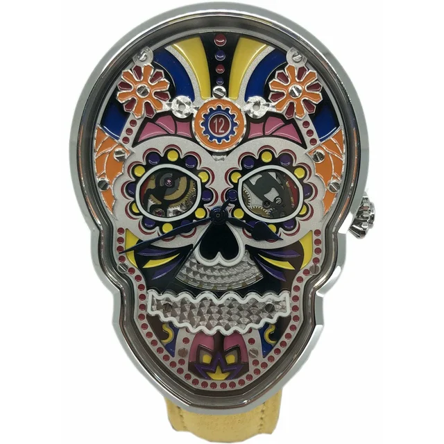 Fiona Kr√ºger Fiona Krüger Celebration Skull Watch CZ214 kol saati