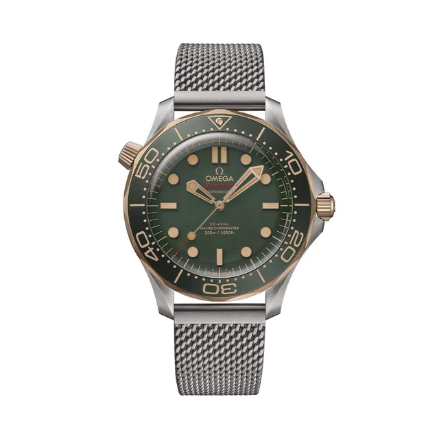 OMEGA Seamaster Diver 300M Titanium and Bronze Gold 42mm - Green on Bracelet O210904220100