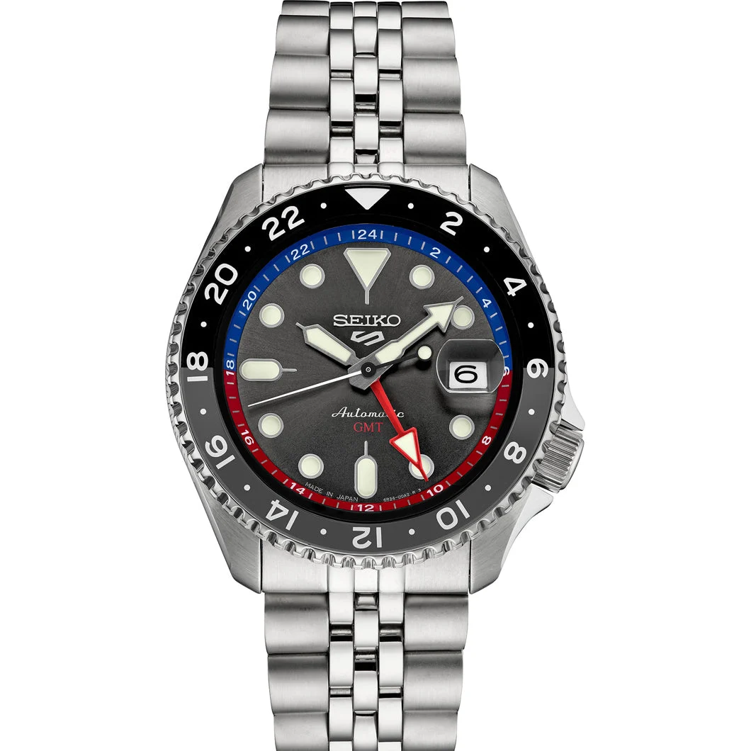 Seiko 5 Sports GMT SSK019 Black kol saati