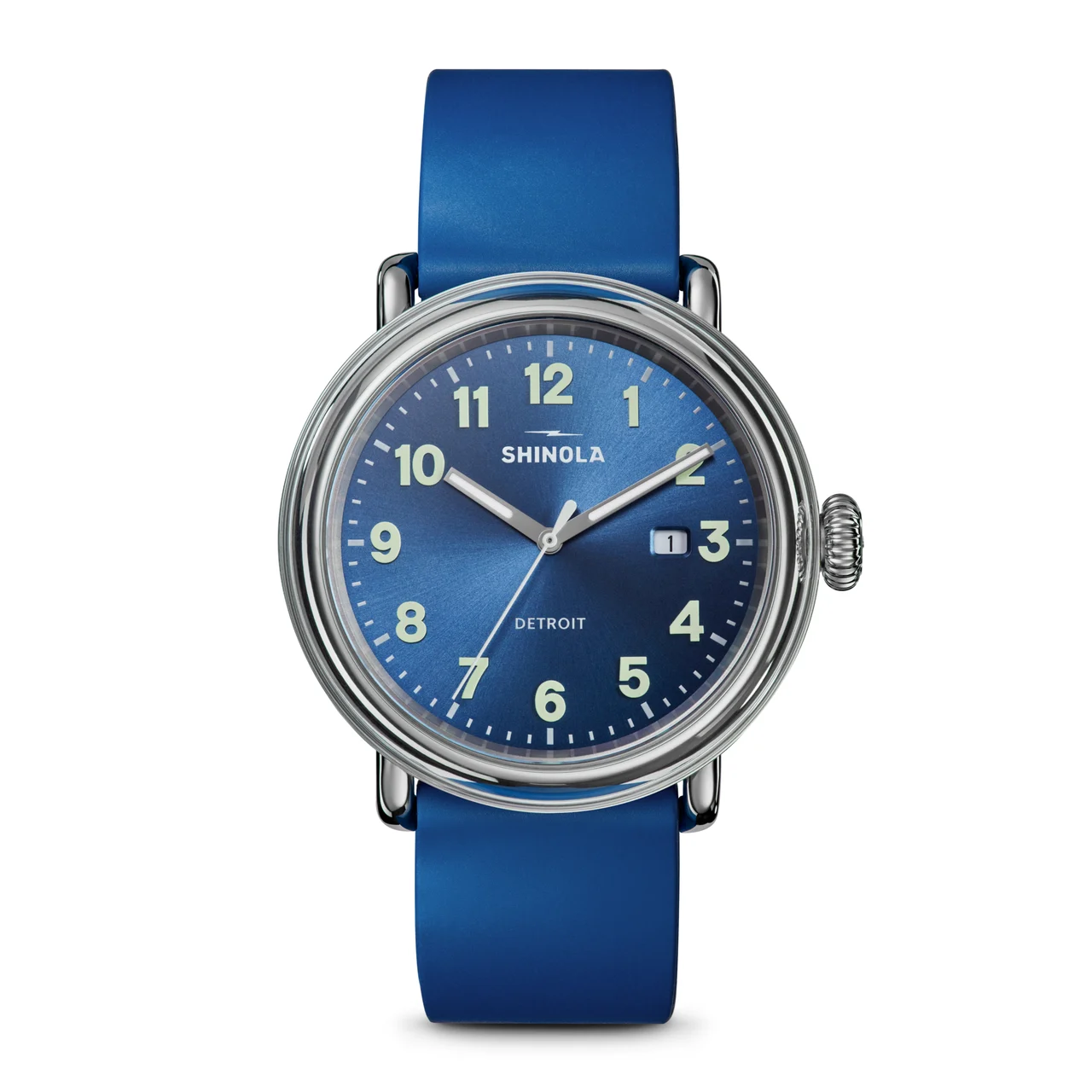 Shinola S0120307643-1-DenimBlu-41-USA 41 mm kol saati