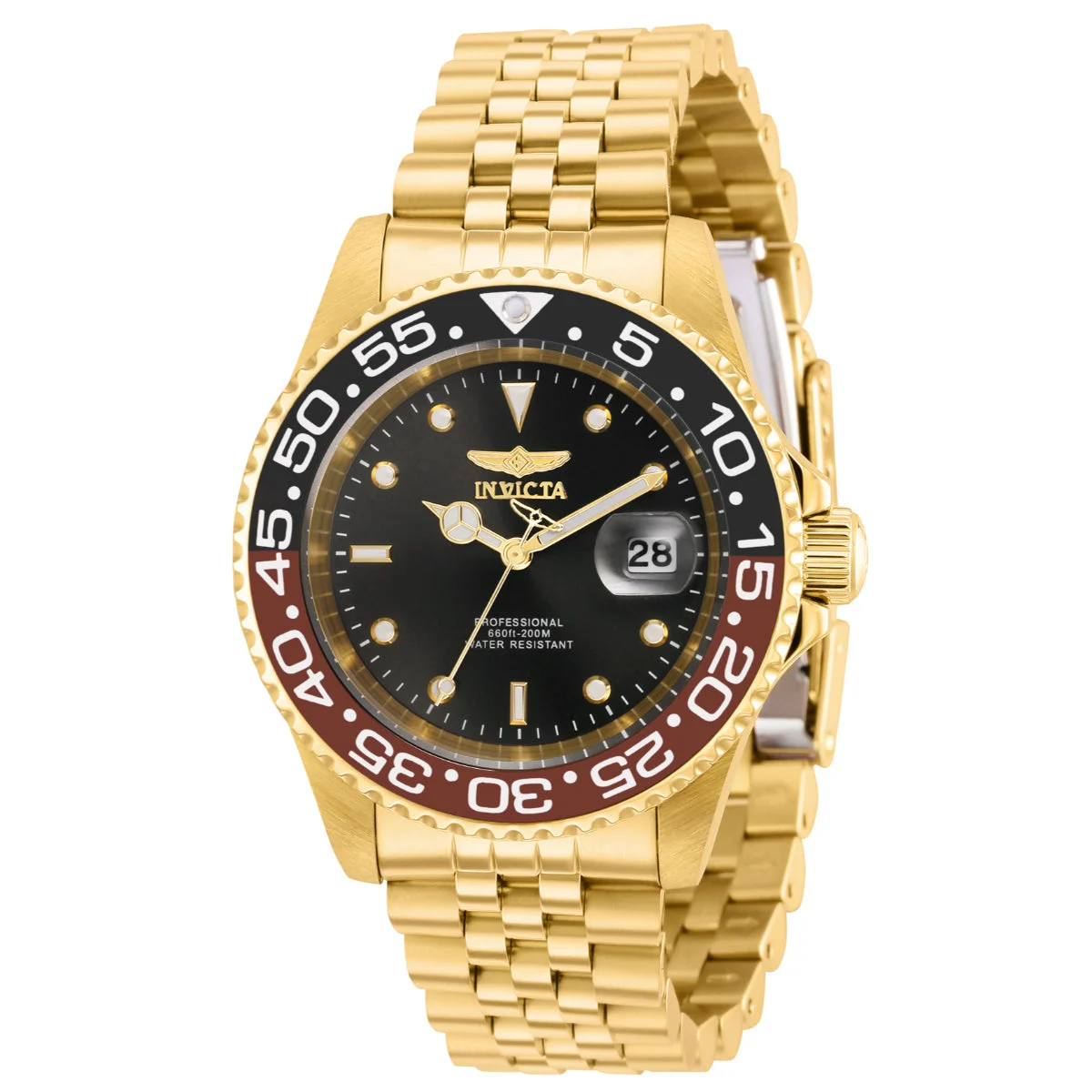 Invicta Pro Diver Dorsalcraft Watch - 40mm. Gold (36042) 40 mm kol saati