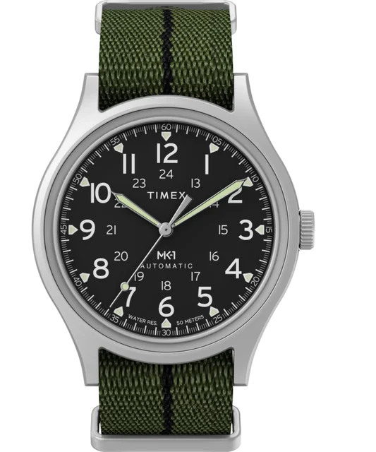 Timex Automatic 40mm Fabric Strap Watch TW2Y71700 kol saati