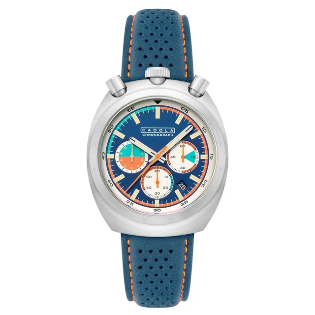 Cadola Testa Di Toro Chronograph in Ignition Blue #CD-1058-02 kol saati