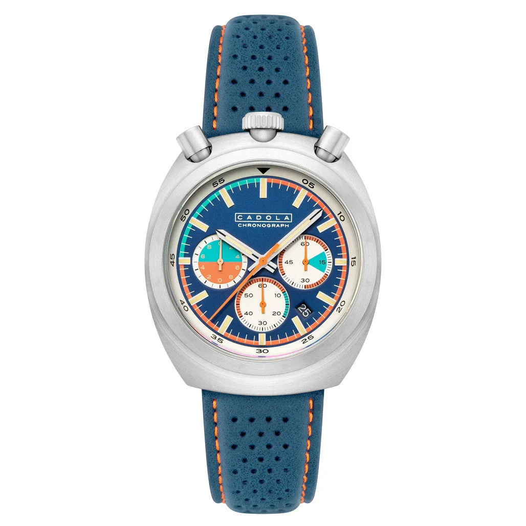 Cadola Testa Di Toro Chronograph in Ignition Blue #CD-1058-02 kol saati