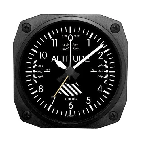 Trintec Inch Aviation Instrument Shaped Quartz Alarm Clock #DM60 kol saati