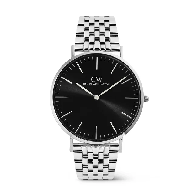 DANIEL WELLINGTON Classic 7-Link Black Silver DW00101023 kol saati