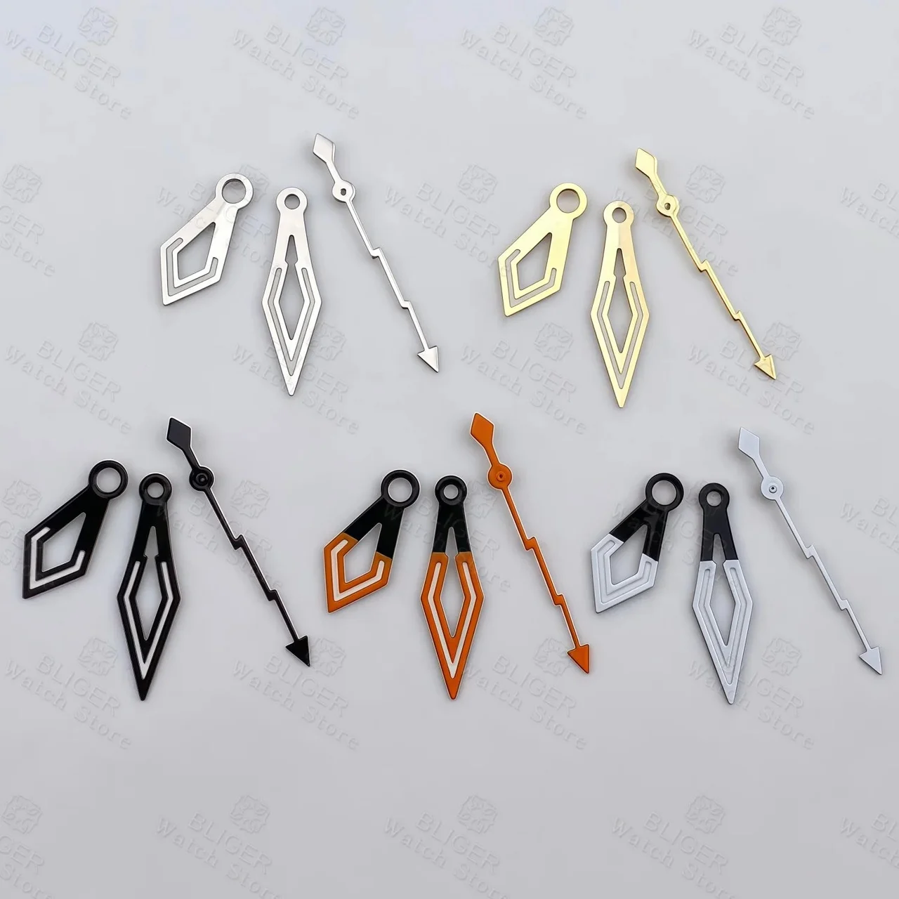 Tandorio Hollow Watch Hands Fits NH35 PT5000 Movement C3 Green Luminous 12000057015053310 kol saati