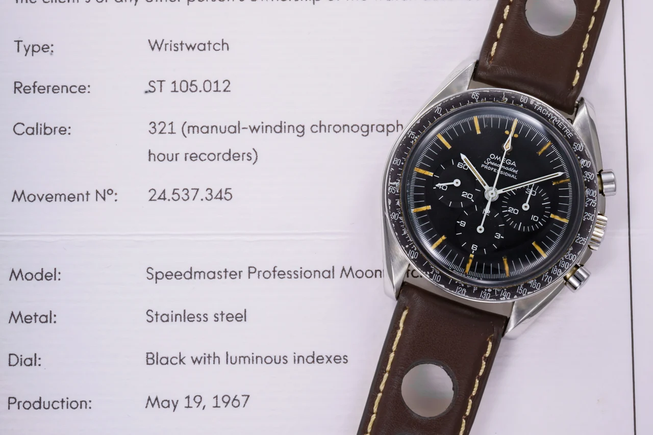 OMEGA OMEGA REF. 105.012ST, SPEEDMASTER PROFESSIONAL MOONWATCH, STEEL kol saati