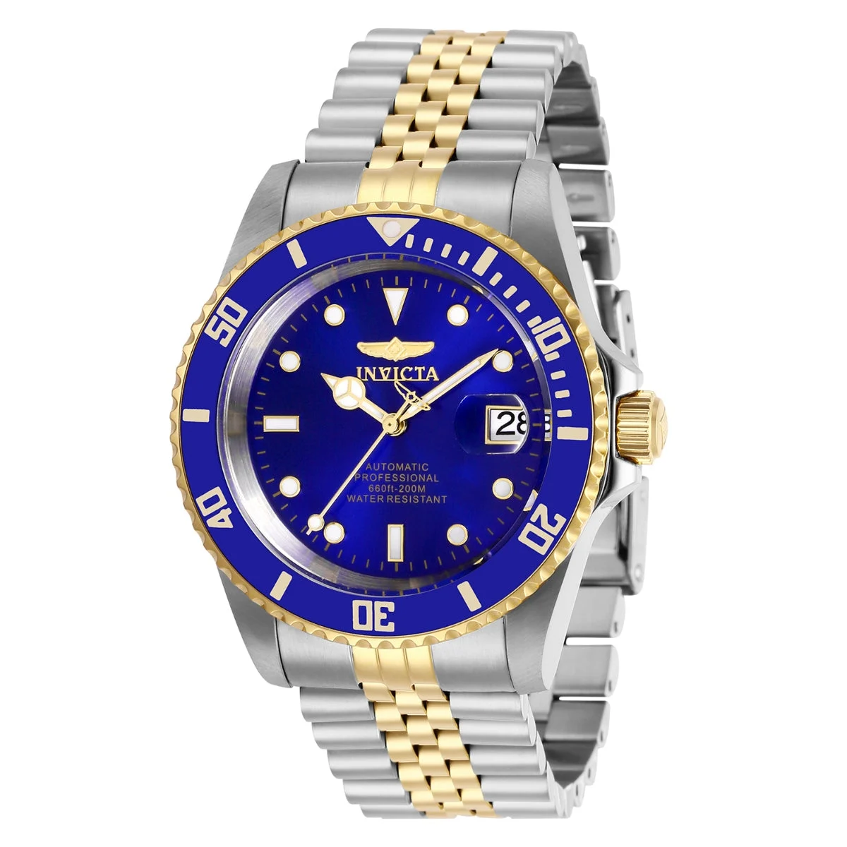 Invicta Pro Diver Navigator Automatic Watch - 42mm. Steel, Gold (29182) 42 mm kol saati