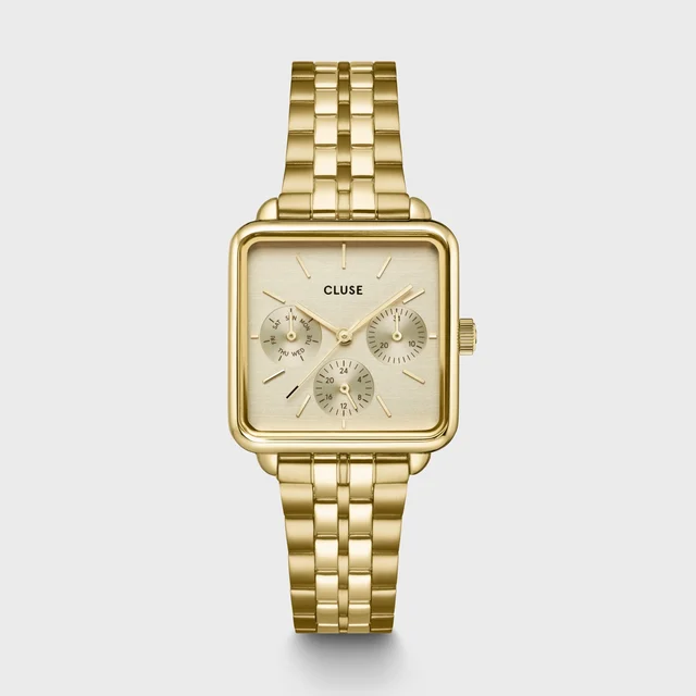 CLUSE Tétragone Multifunction Watch Steel, Full Gold Colour CW13801 kol saati