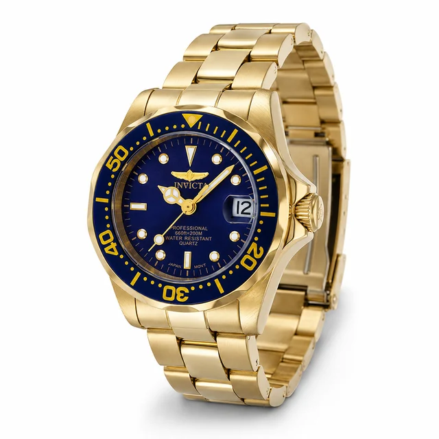 Invicta Pro Diver Auredrift Watch - 24.5mm, Gold (8944) kol saati