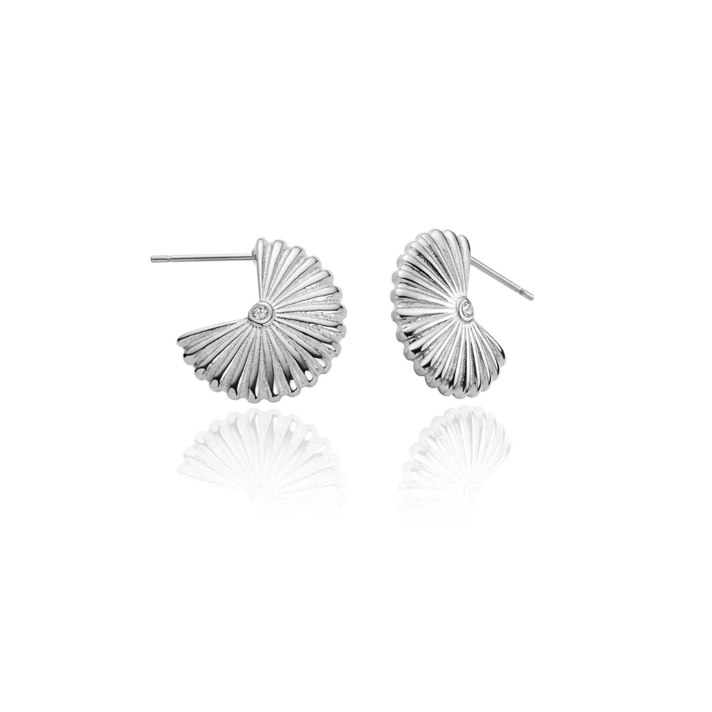 Default Scallop Ohrstecker Silber PH-JE-1819 kol saati