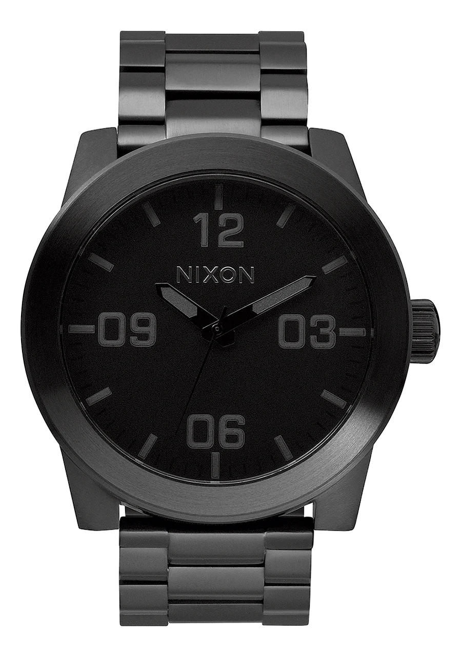 Nixon US Corporal Stainless Steel - All Black A346-001-00 48 mm kol saati