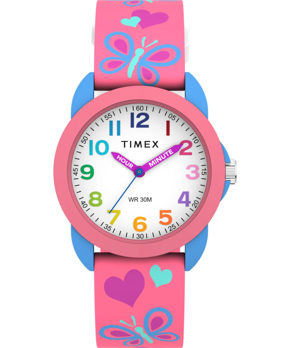 Timex Kids Time Teacher 30mm Silicone Strap Watch TW2Y59700 30 mm kol saati