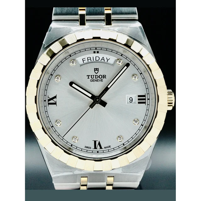 Tudor Royal Steel Case Diamond-Set Dial 210000058540 kol saati