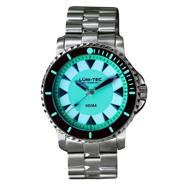 Lum Tec Lum-Tec 43mm Swiss Automatic, Anti-Magnetic 350 meter Dive Watch #350M-4 kol saati