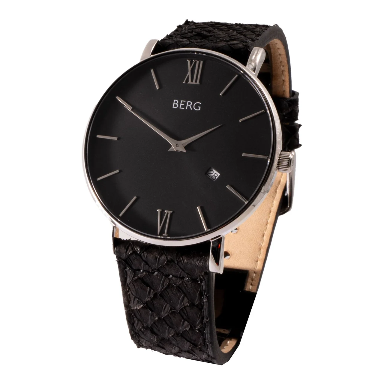 bergwatches with Black S Strap 36mm-S-Black with Black S Strap 36 mm kol saati