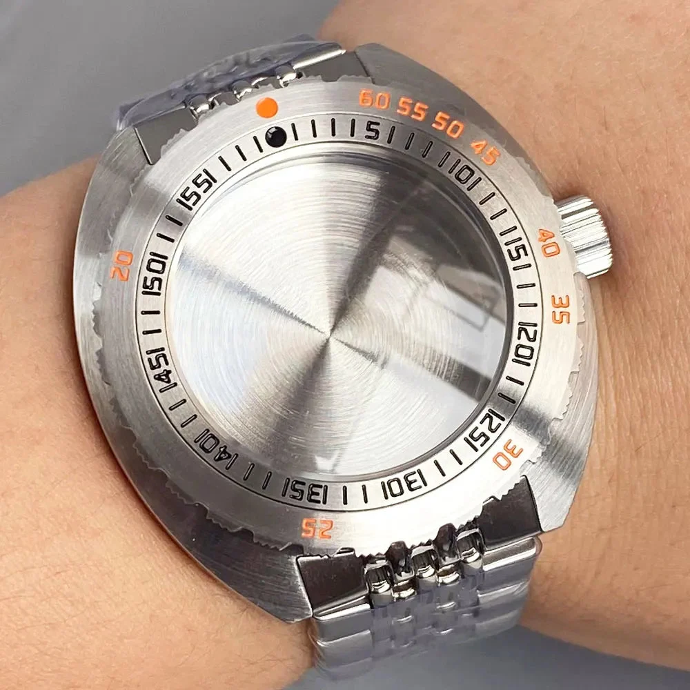 Tandorio Diver Watch Case NH35 Watch Case for SUB 300T NH34 NH36 NH38 ETA2824 PT5000 SW200 Automatic Movt 200m Waterproof Sapphire 14:365462#only case-blue marks;200000046:201718821#for ETA2824 PT5000 42 mm kol saati