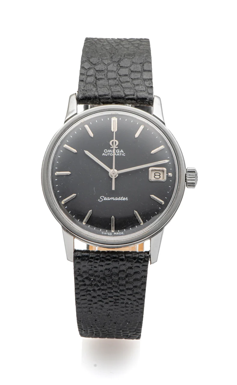 OMEGA OMEGA, REF. 165.002, SEAMASTER, BLACK DIAL, STEEL kol saati
