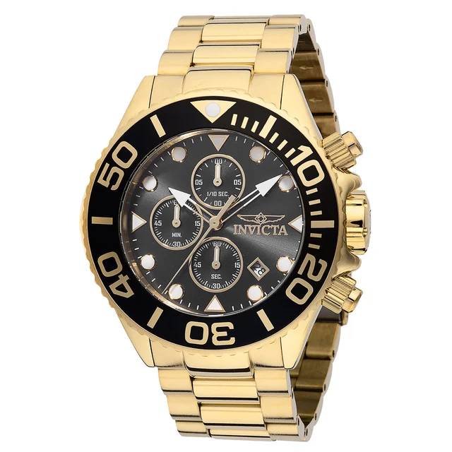Invicta Grand Diver Sidereon Watch - 52mm. Gold (48592) kol saati