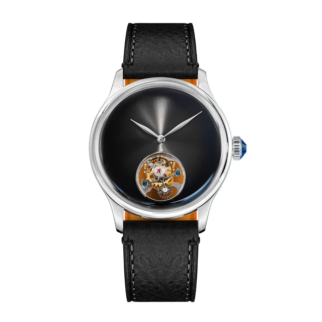 Sugess Tourbillon Master S454 Stainless Steel Black Dial kol saati